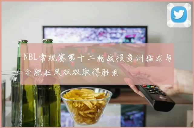 NBL常规赛第十二轮战报贵州猛龙与合肥狂风双双取得胜利
